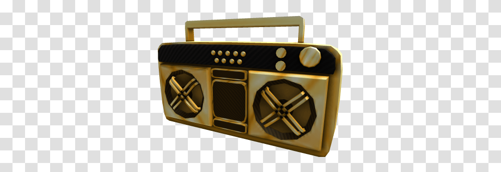 Golden Super Fly Boombox Roblox Boombox Gear Code, Leisure Activities, Wood, Treasure, Hardwood Transparent Png
