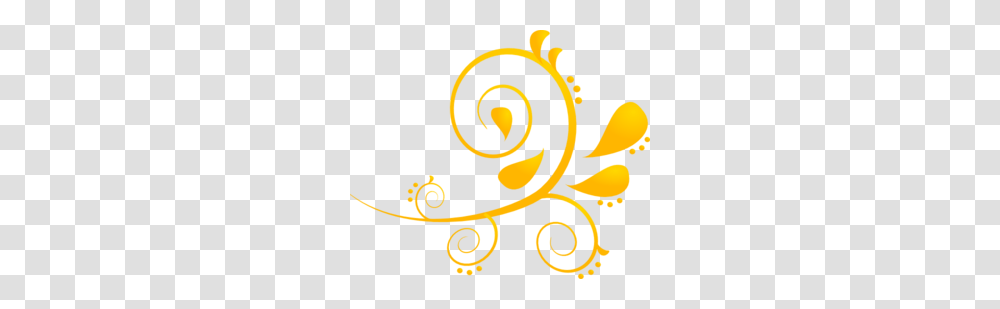 Golden Swirls Clip Art, Floral Design, Pattern Transparent Png