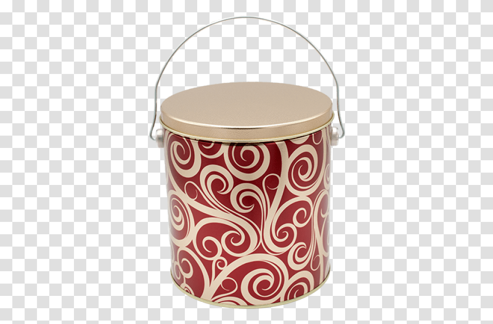 Golden Swirls Popcorn Tin, Drum, Percussion, Musical Instrument Transparent Png