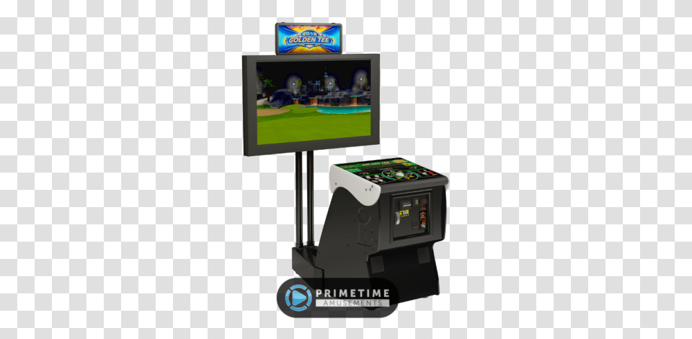 Golden Tee 2018 Video Game By Incredible Technologies Golden Tee Live 2010, Monitor, Screen, Electronics, Display Transparent Png
