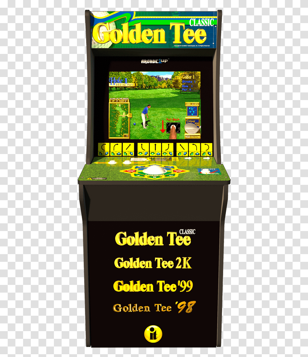 Golden Tee Arcade CabinetClass Lazyload Lazyload Golden Tee Arcade, Person, Arcade Game Machine, Outdoors, Sea Transparent Png
