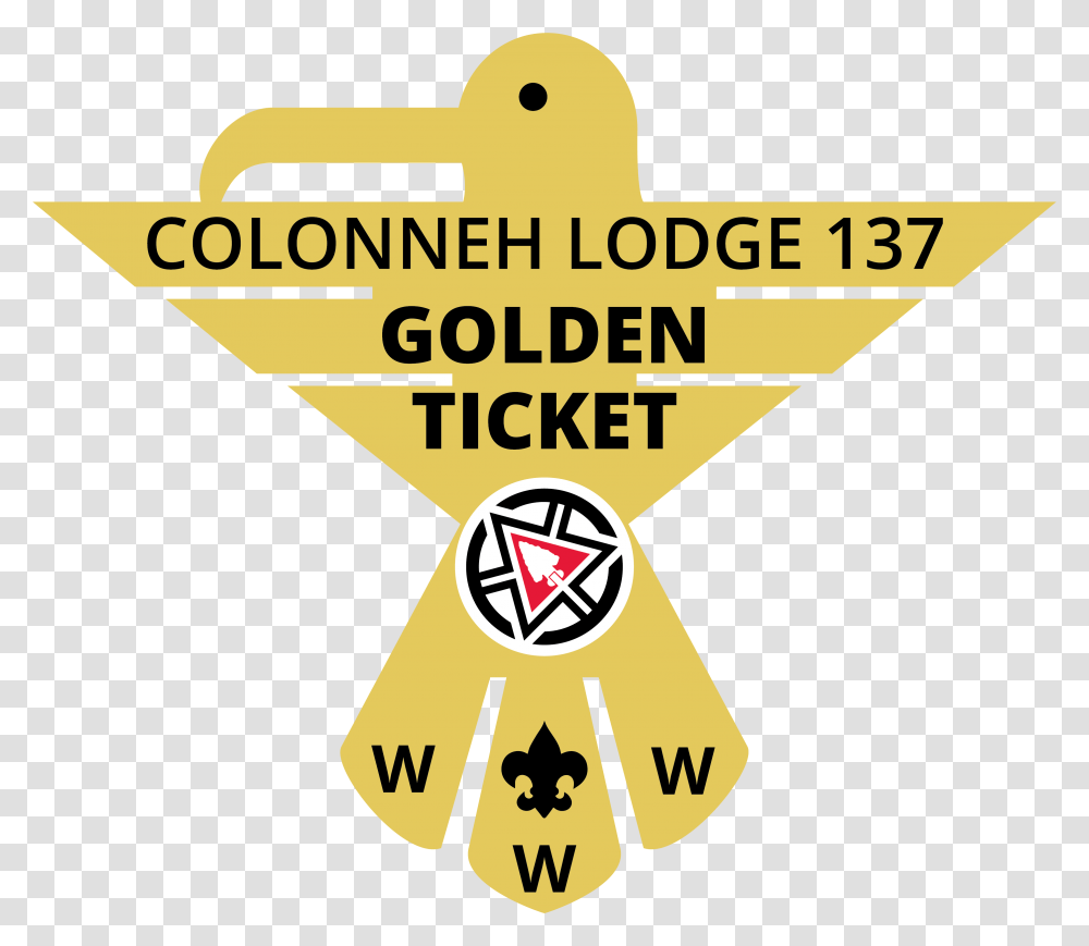 Golden Ticket Graphic Order Of The Arrow, Logo, Transportation Transparent Png