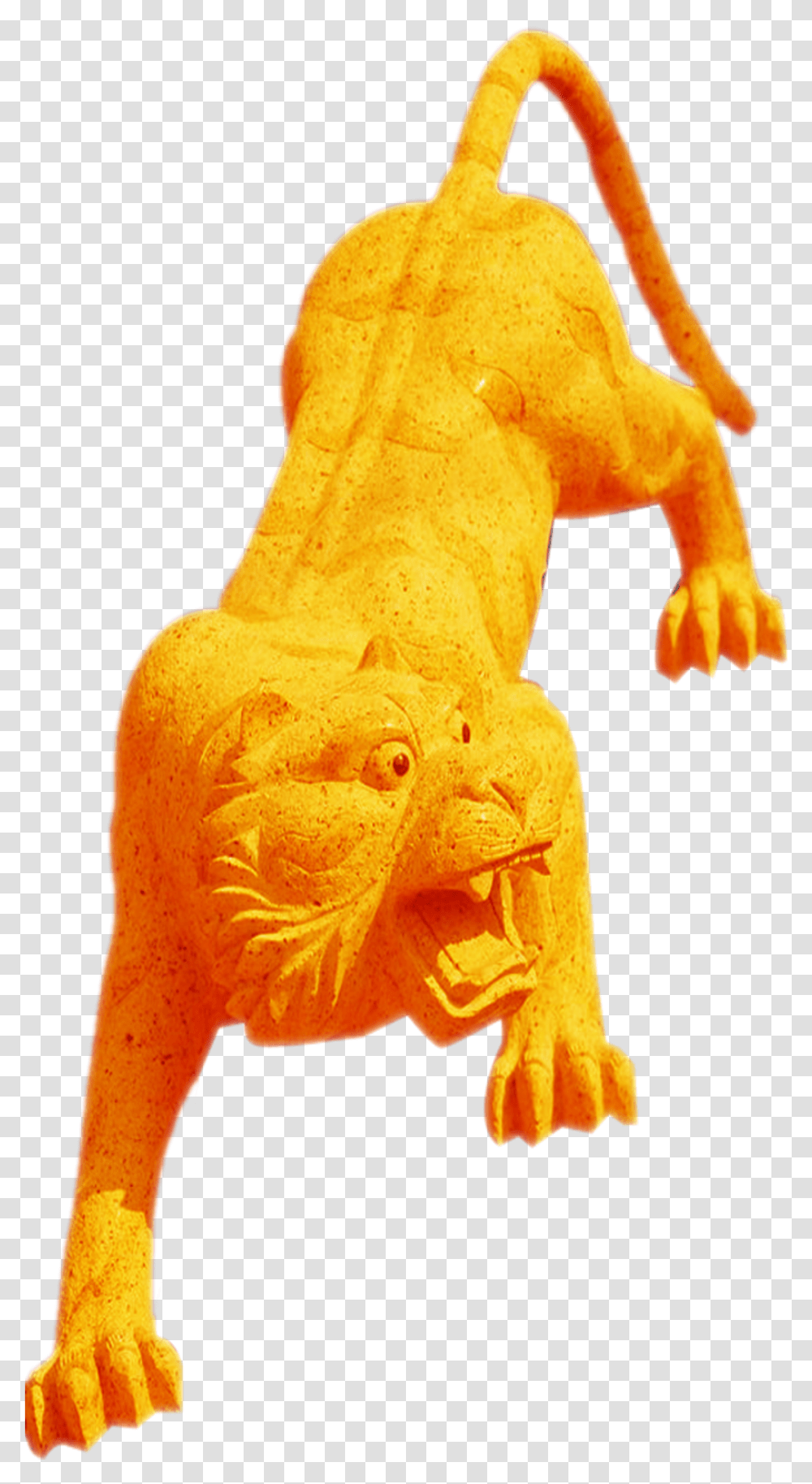 Golden Tiger Lion Wildcat Carnivora 2010, Figurine, Sculpture, Statue Transparent Png