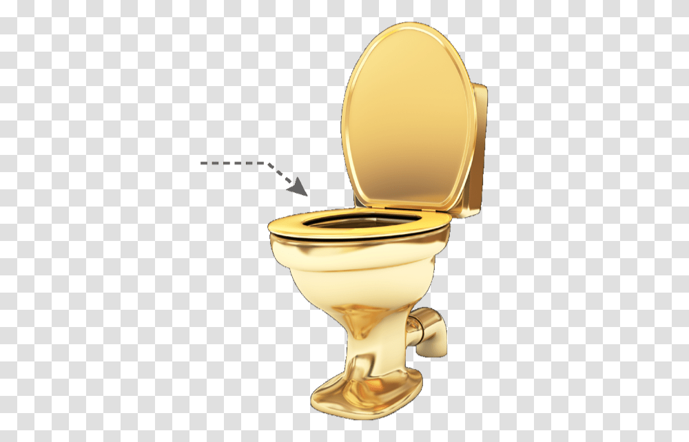 Golden Toilet Bowl, Room, Indoors, Bathroom, Lighting Transparent Png