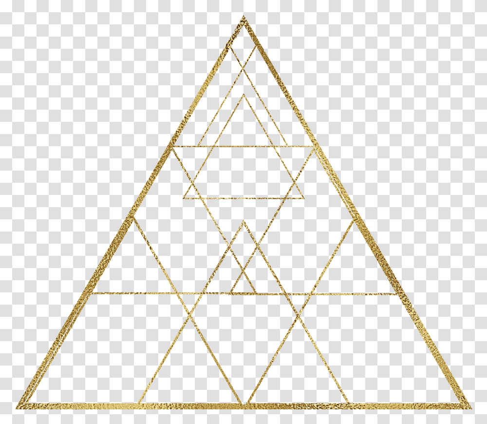 Golden Triangle Free Hq Clipart Triangle Geometry Gold, Bow Transparent Png