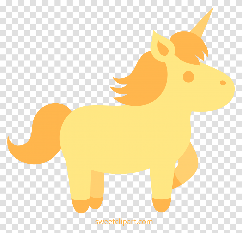 Golden Unicorn Clipart Vectors Gold Unicorn Clipart, Mammal, Animal, Logo, Symbol Transparent Png