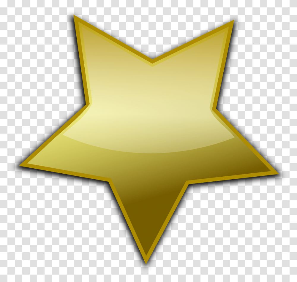 Golden Vector Star, Star Symbol, Lamp Transparent Png