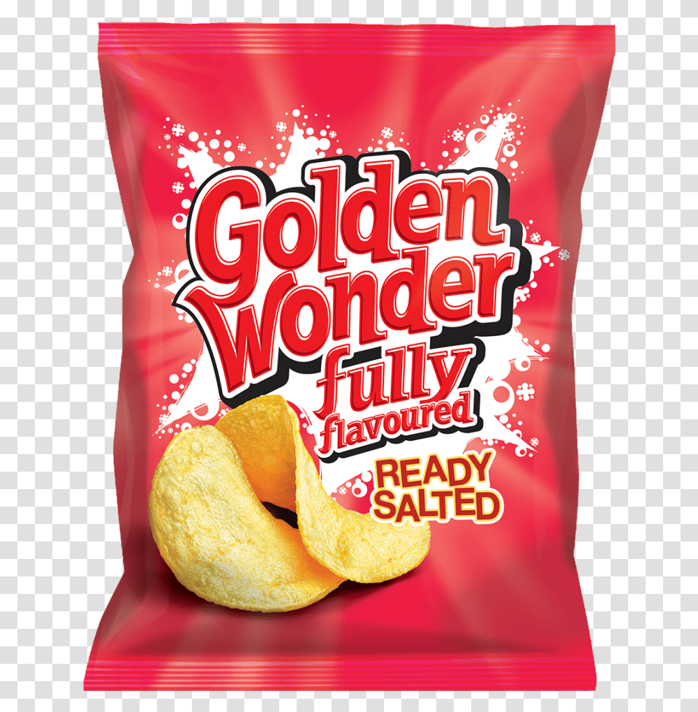 Golden Wonder Crisps Golden Wonder Ready Salted Crisps, Food, Snack, Sweets, Confectionery Transparent Png