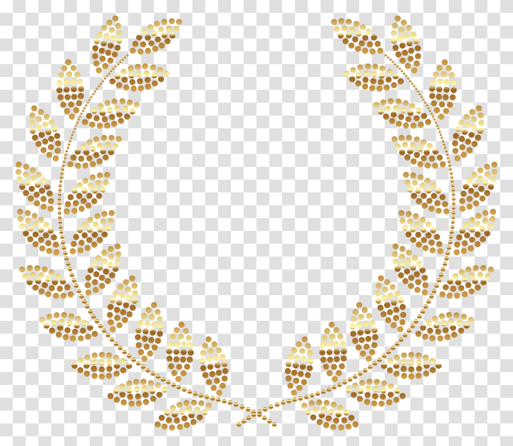 Golden Wreath Image Golden Flower Design, Pattern, Ornament, Fractal Transparent Png