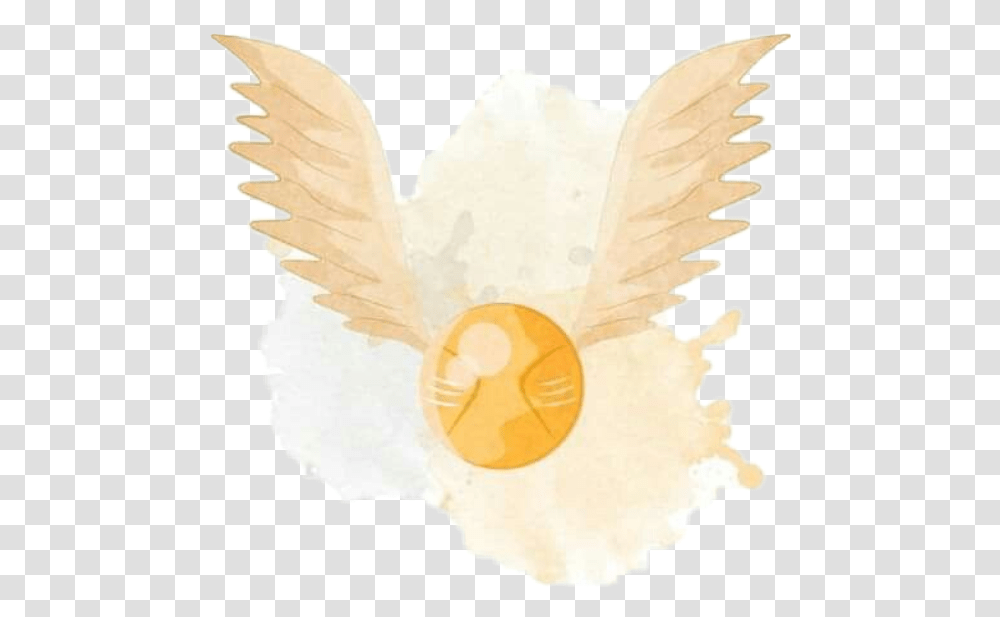 Goldensnitch Quidditch Harrypotter Eagle, Cupid, Art, Angel, Archangel Transparent Png