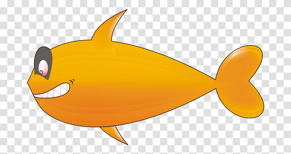 Goldfish Clipart Background Picture 61366 Cartoon Animated Fish, Airship, Aircraft, Vehicle, Transportation Transparent Png