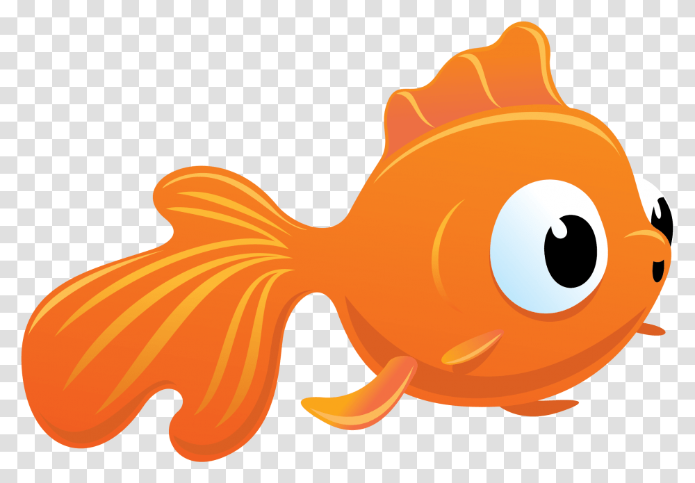 Goldfish Clipart Fish Cracker Cute Fish Vector, Animal Transparent Png
