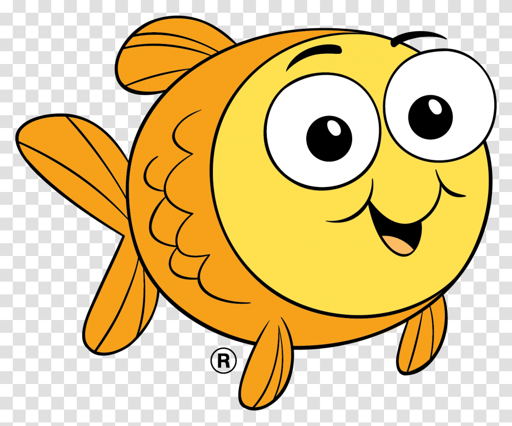 Goldfish Clipart School Snack Time Goldfish Swim School Bubbles, Animal, Banana, Fruit, Plant Transparent Png