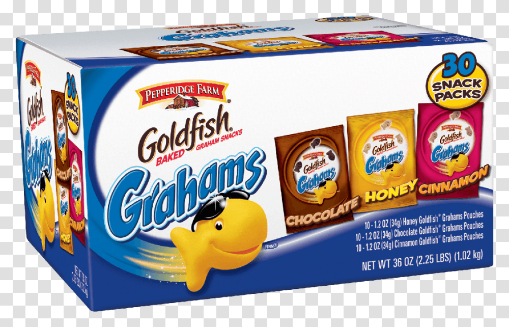 Goldfish Grahams Graham Snacks Baked Cinnamon Goldfish Crackers, Food Transparent Png