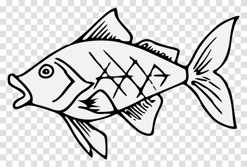 Goldfish Traceable Heraldic Art Traceable Fish, Animal, Cod, Stencil, Perch Transparent Png