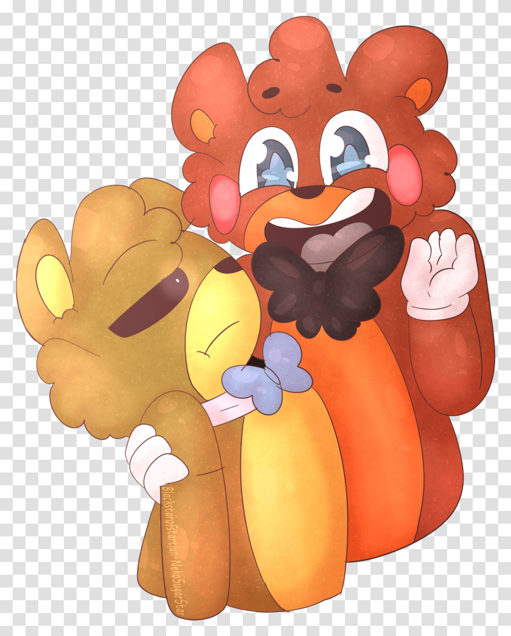 Goldie X Toy Fred Because Why Not Golden Freddy X Freddy X Toy Freddy, Food, Plant, Birthday Cake, Dessert Transparent Png