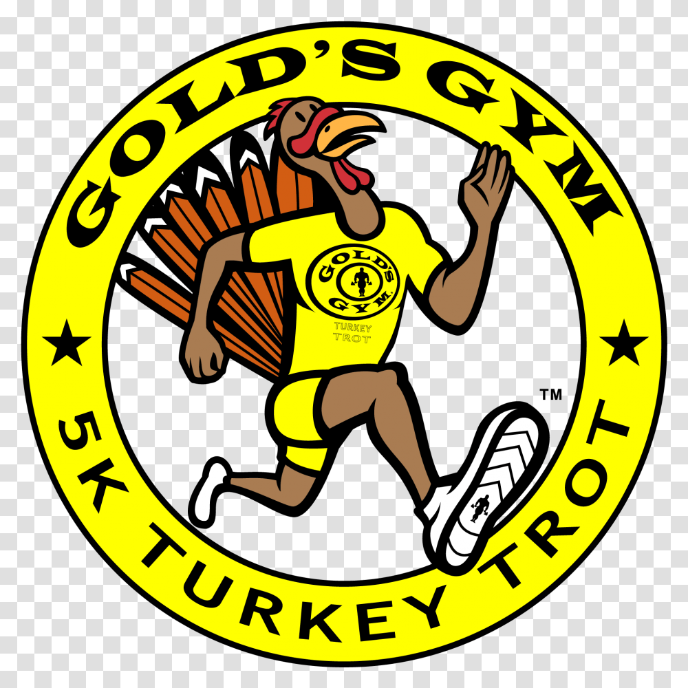 Golds Gym Annual 5k Turkey Trot, Person, Logo, Fireman Transparent Png