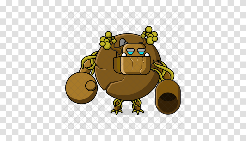 Golem Icon Character, Animal, Pac Man, Bee, Insect Transparent Png