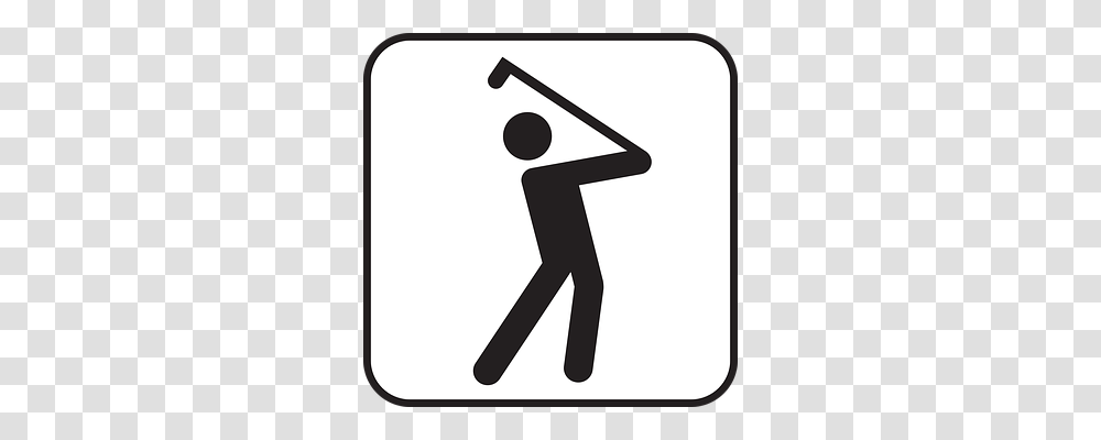 Golf Symbol, Sign, Road Sign, Hammer Transparent Png