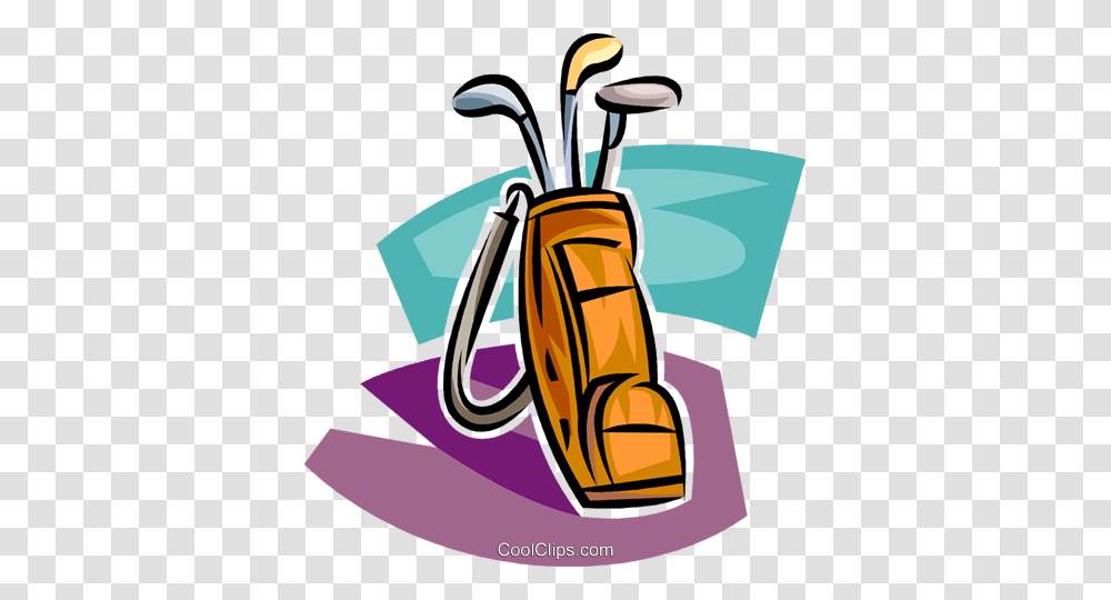 Golf Bag With Clubs Royalty Free Vector Clip Art Illustration, Sport, Sports, Golf Club, Lawn Mower Transparent Png