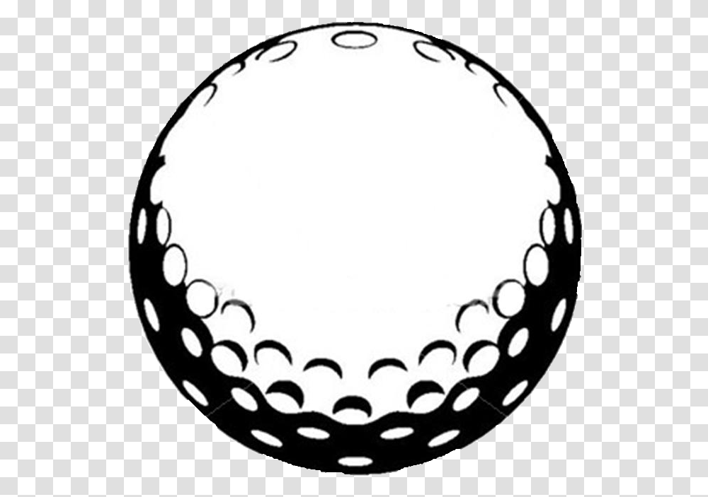 Golf Ball Black And White, Sport, Sports Transparent Png