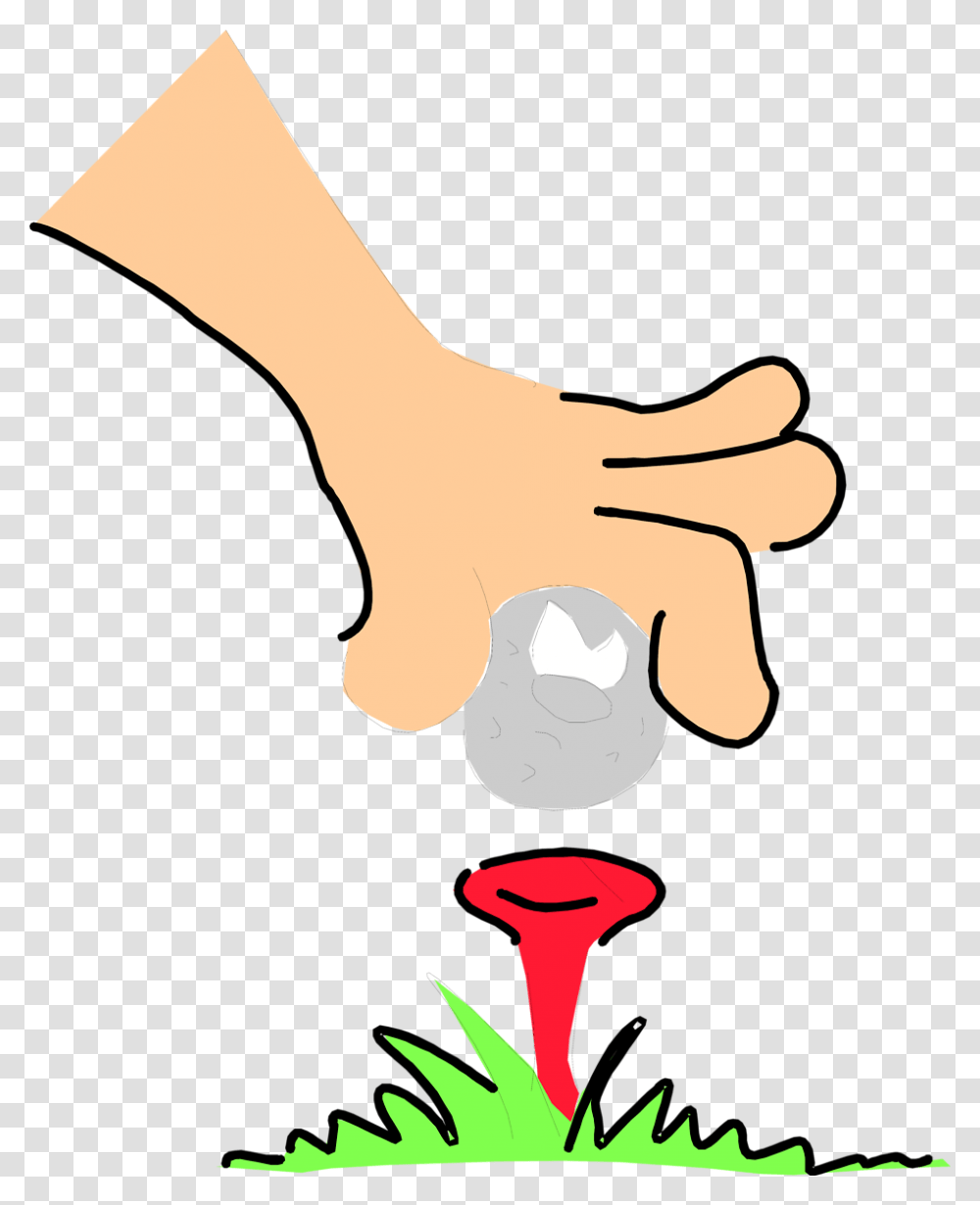 Golf Ball Free Stock Photo Illustration Of An Unhappy Golf, Hand, Nature, Person, Human Transparent Png