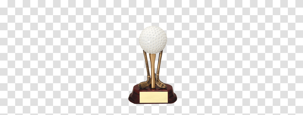 Golf Ball Tee Shot Trophy, Lamp, Sport, Sports Transparent Png
