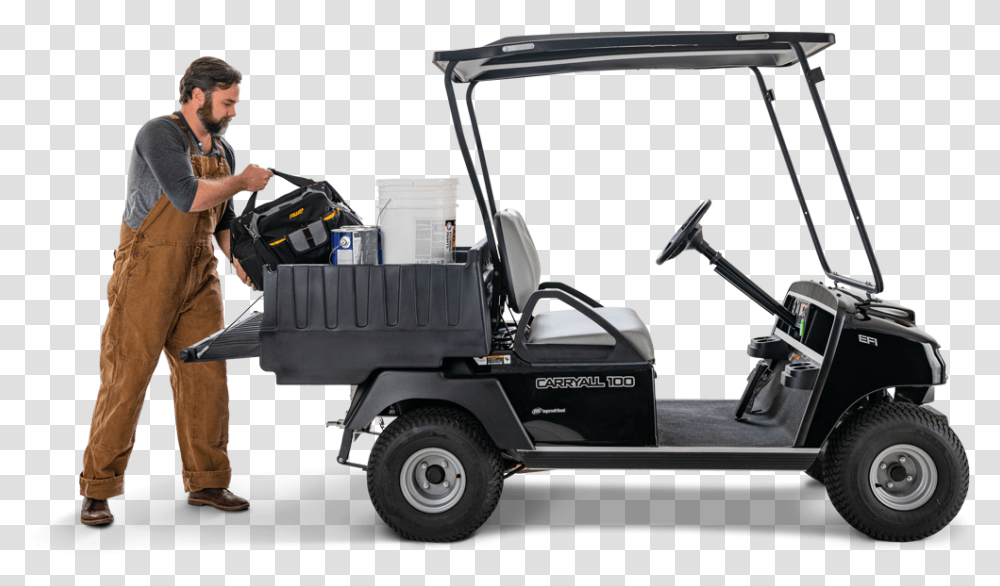 Golf Cart, Person, Human, Lawn Mower, Tool Transparent Png