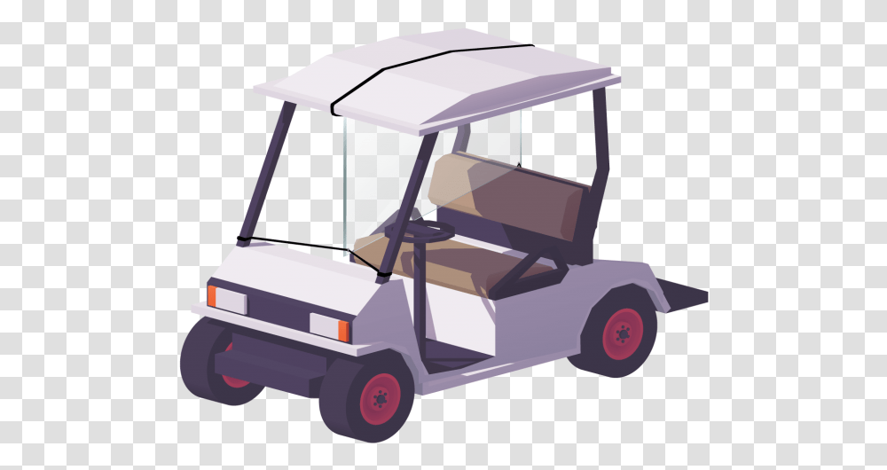 Golf Cart Shield Final Low Poly Golf Cart, Vehicle, Transportation, Lawn Mower, Tool Transparent Png