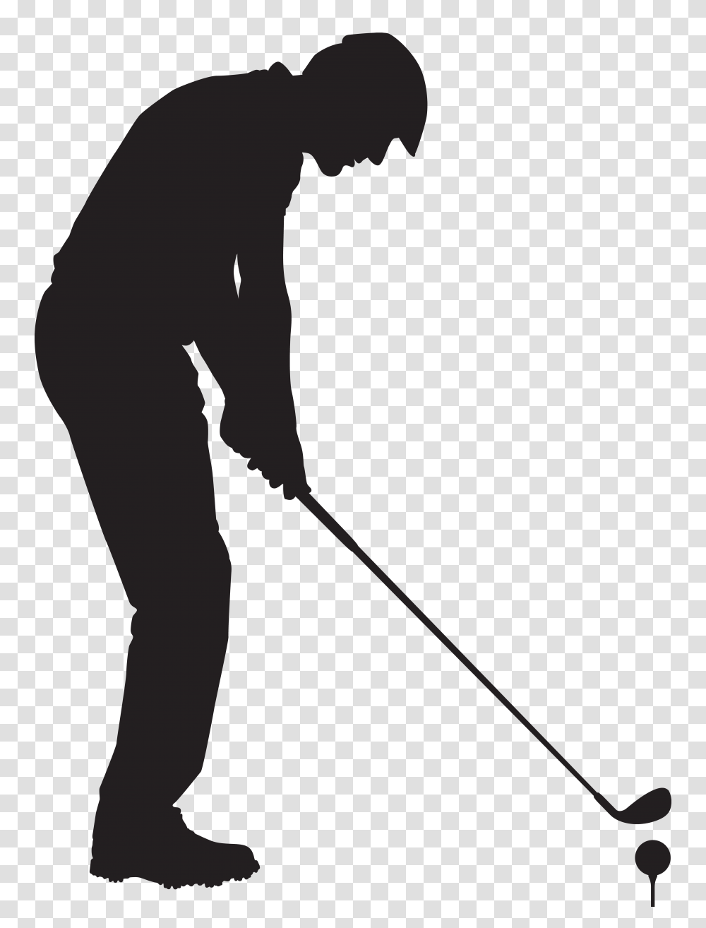 Golf Clipart Sport, Person, Human, Silhouette, Sports Transparent Png