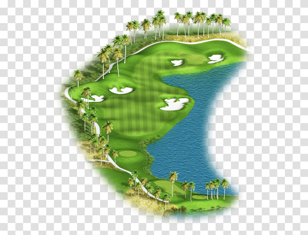 Golf Club And Ball, Field, Outdoors, Golf Course, Land Transparent Png