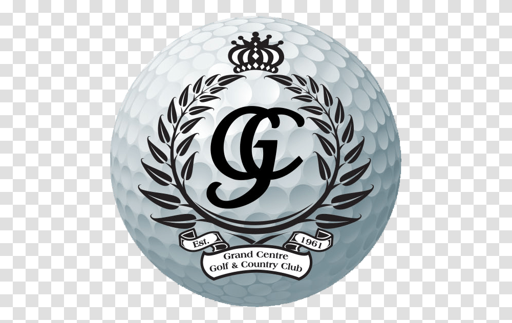 Golf Clubs Clipart Lyre And Laurel Wreath, Logo, Trademark, Golf Ball Transparent Png
