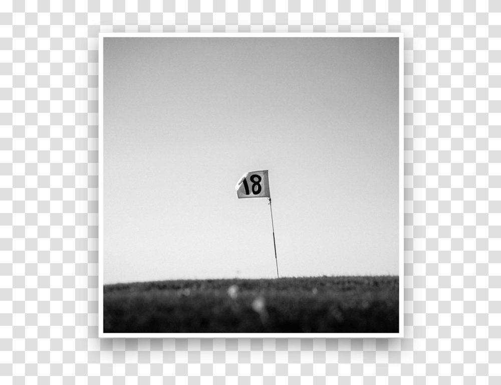 Golf Flag Monochrome, Road Sign Transparent Png