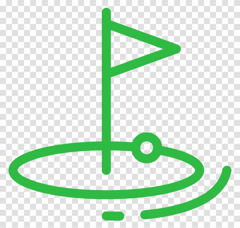 Golf Flag, Triangle, Green Transparent Png