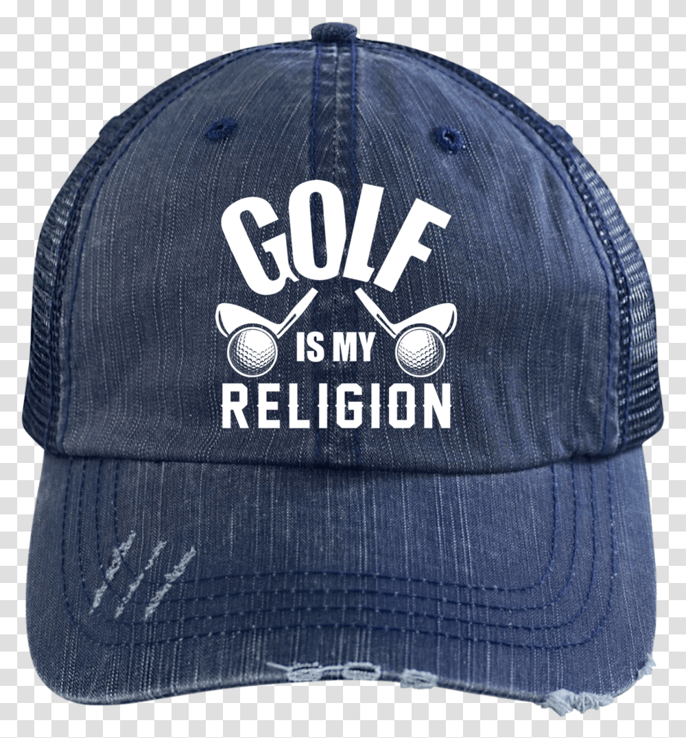 Golf Is My Religion Trucker Cap Hats Trucker Hat, Apparel, Baseball Cap Transparent Png