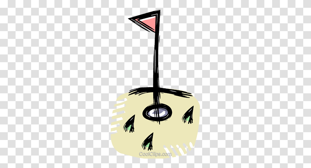 Golf Pin Royalty Free Vector Clip Art Illustration, Bird, Animal, Utility Pole, Tool Transparent Png
