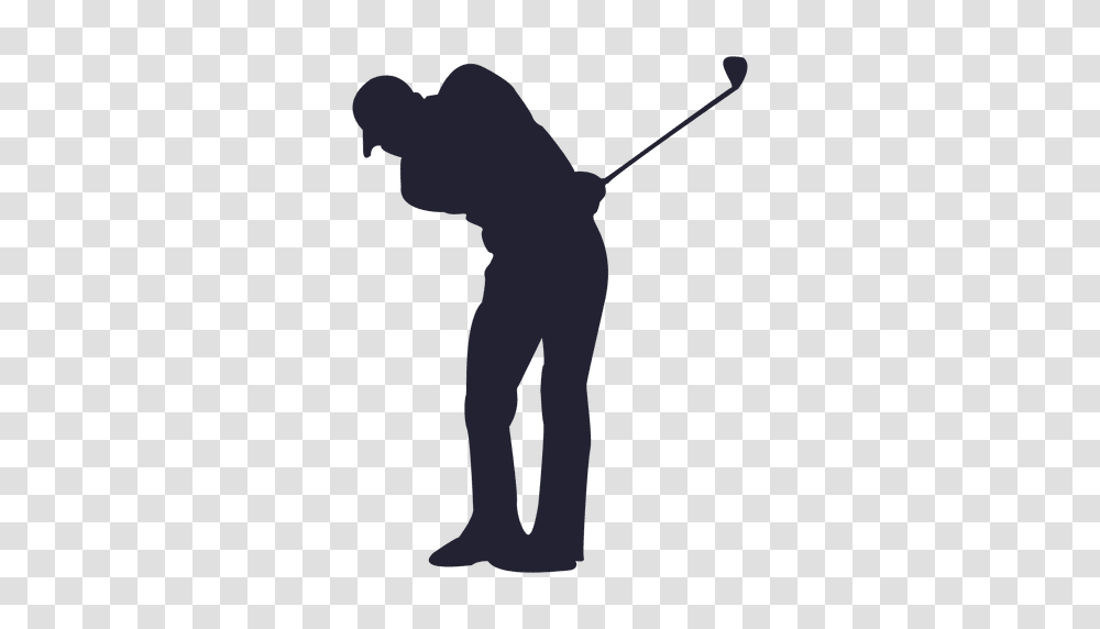 Golf Player Silhouette, Person, Sport, Standing, People Transparent Png