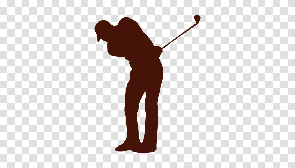 Golf Player Silhouette, Person, Standing, People, Sport Transparent Png