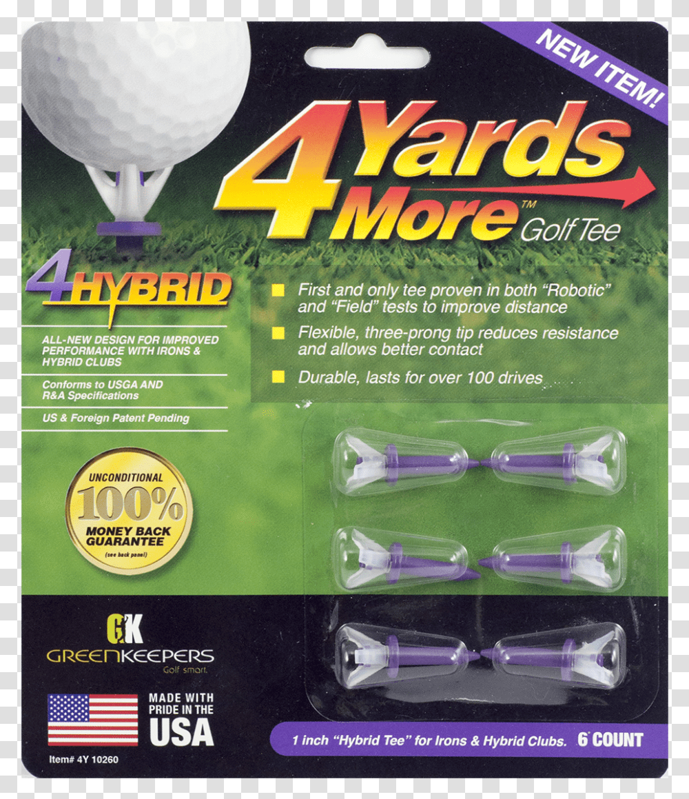 Golf Tee 4 Yards, Flyer, Poster, Paper, Advertisement Transparent Png