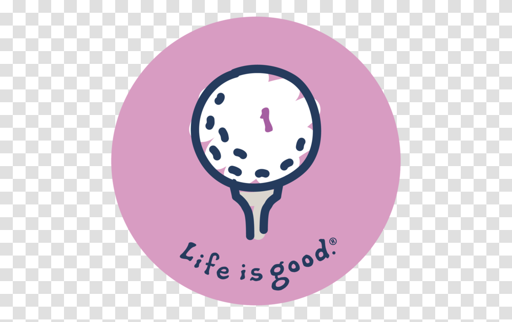 Golf Tee Sticker Life Is Good Golf Stickers, Rattle Transparent Png