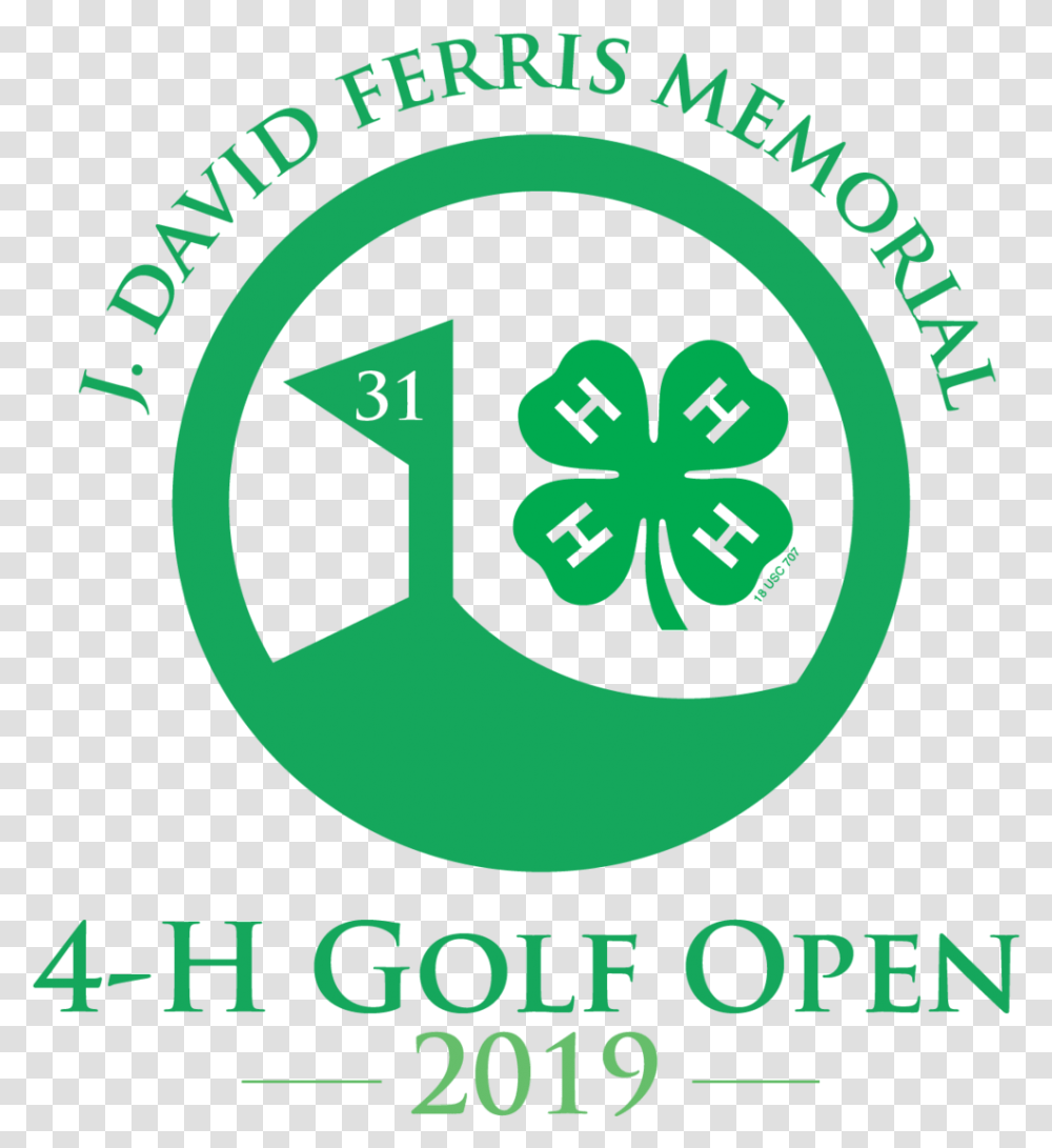 Golf Tourney 2019 Logo 4 H Clover, Recycling Symbol, Poster, Advertisement Transparent Png