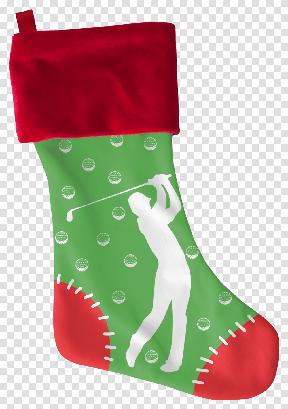 Golf Xmas Stocking Christmas Stocking, Gift, Sock, Shoe, Footwear Transparent Png