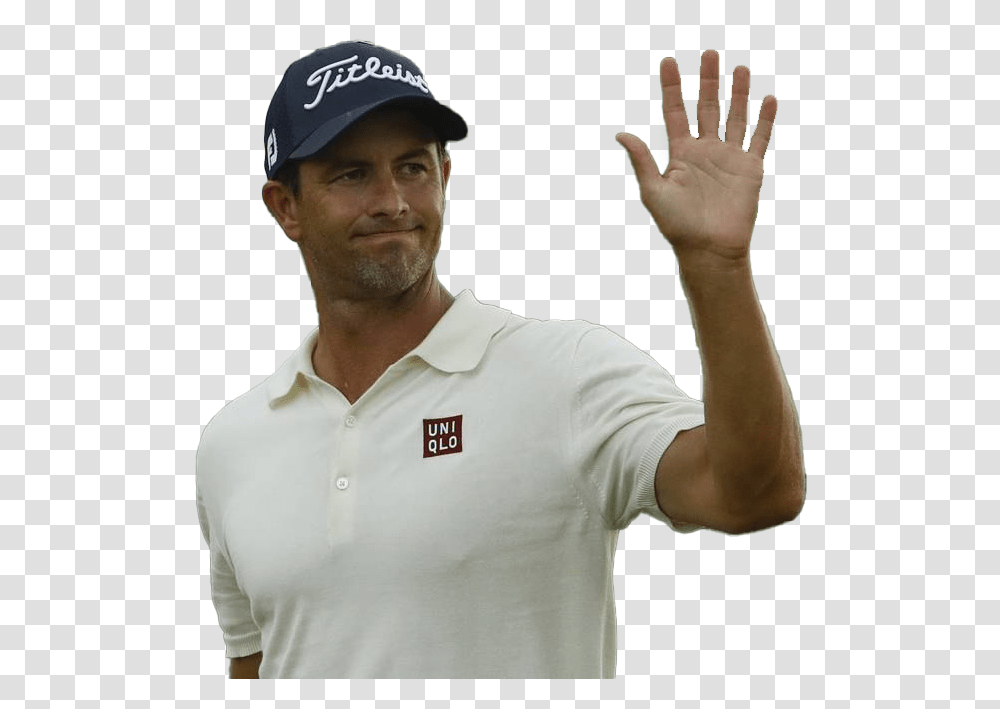 Golfer Adam Scott Image Background Man, Person, Hand, Wrist Transparent Png