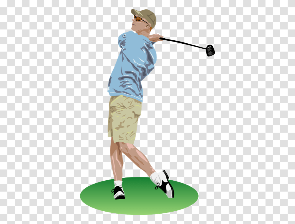 Golfer Clipart, Person, Shorts, Sleeve Transparent Png