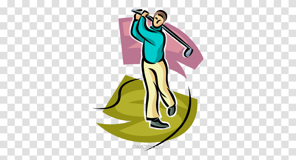 Golfer Taking A Swing Royalty Free Vector Clip Art Illustration, Outdoors, Leisure Activities, Water, Angler Transparent Png