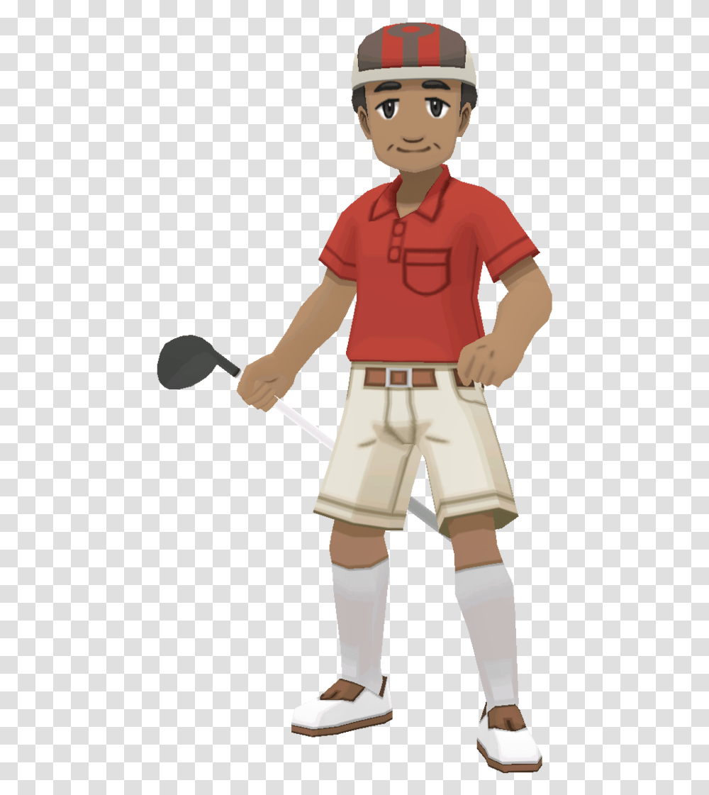 Golfer Trainer Class Bulbapedia The Communitydriven Pokemon Golfer, Person, People, Figurine, Clothing Transparent Png