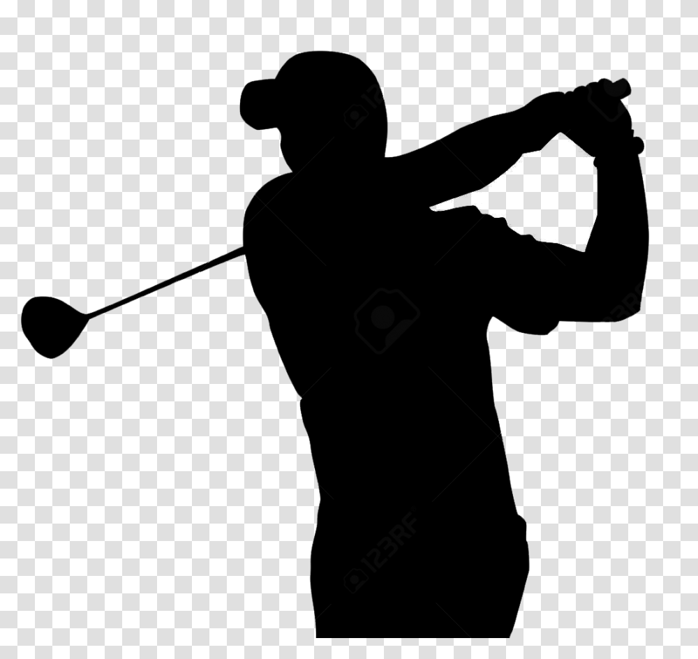 Golfer Vector Free Download On Unixtitan, Person, Human, Silhouette, People Transparent Png