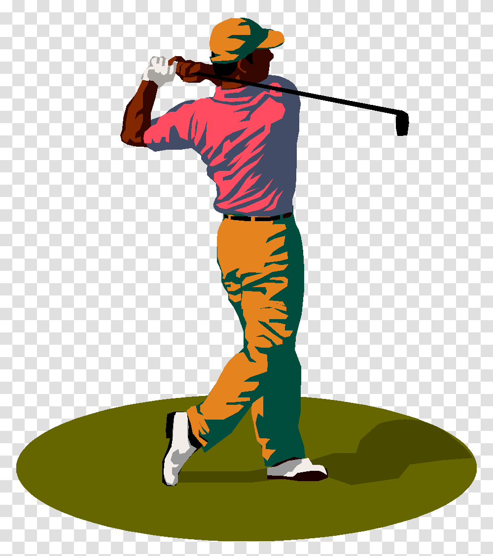 Golfing Clipart Golf Team Mens Golf Clip Art, Person, Leisure Activities, Sport Transparent Png