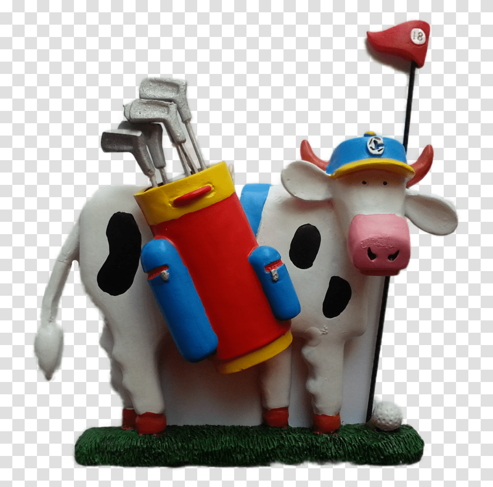 Golfing Cow 2018 09 28 A Dairy Cow, Toy, Inflatable, Figurine, Couch Transparent Png