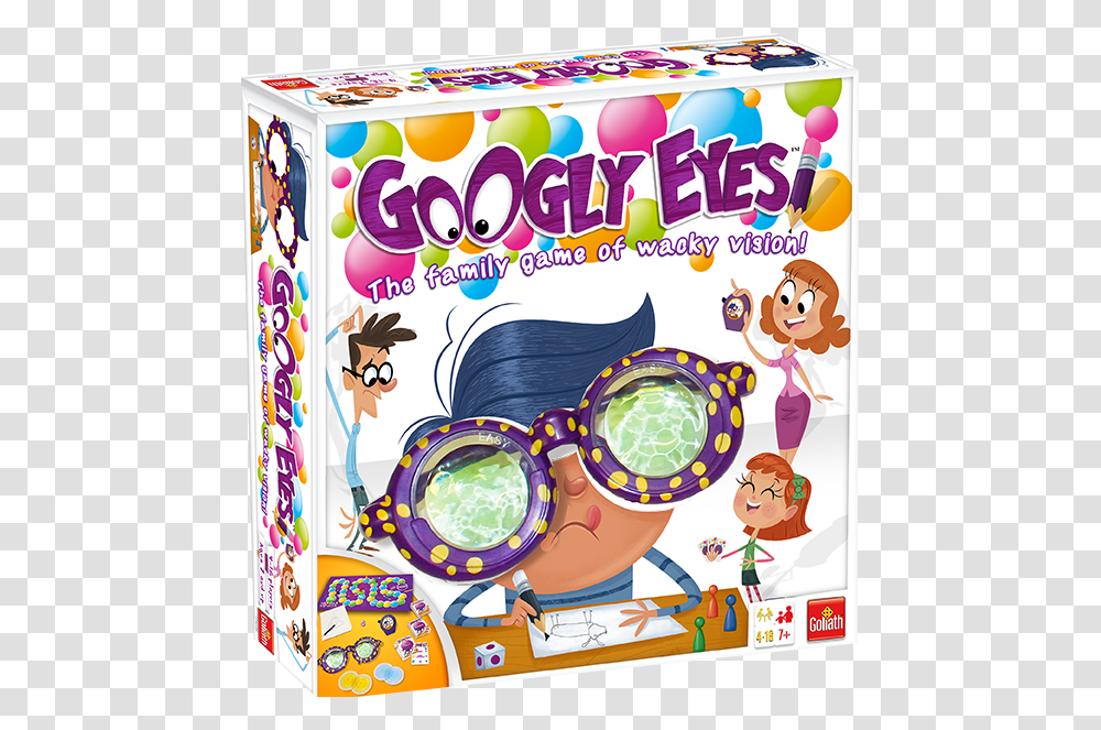 Goliath Games Googly Eyes Game Googly Eyes The Game, Sunglasses, Accessories, Goggles, Label Transparent Png